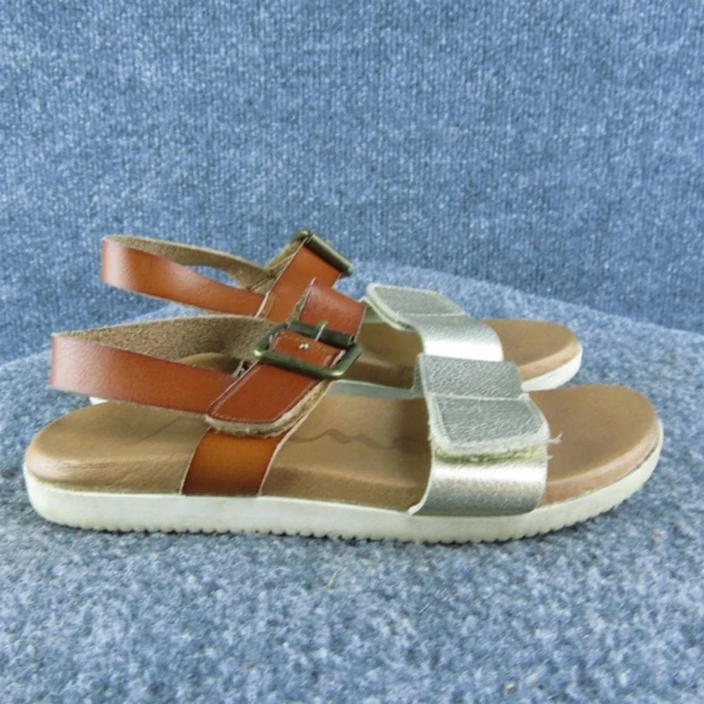 Nina Girls Ankle Strap Size T 12 Medium Shoes Brown Synthetic‎ Buckle